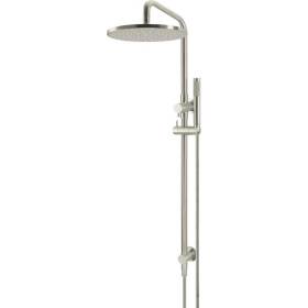 Meir-2-in-1-Twin-Round-Combination-Shower-Rail-300mm-Rose-&-Hand-Shower---Brushed-Nickel