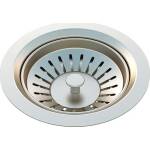 Meir Lavello Sink Strainer and Waste Plug Basket with Stopper - Brushed Nickel