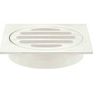 Meir Square Floor Grate Shower Drain 80mm Outlet - Brushed Nickel