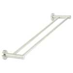 Meir Round Double Towel Rail 600mm - Brushed Nickel