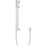 Meir Round Shower on Rail - PVD Brushed Nickel