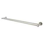 Modern National Mirage Double Towel Rail 600mm Warm Brushed Nickel