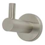 Modern National Mirage Single Robe Hook Warm Brushed Nickel