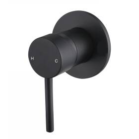 Chloe Pin Lever Shower Mixer Matt Black