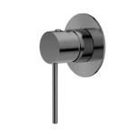 Chloe Pin Lever Shower Mixer Brushed Nickel