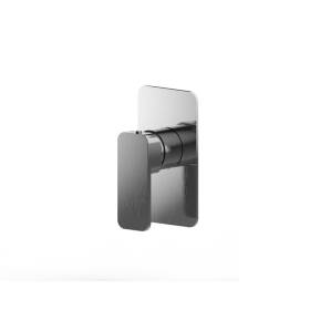 Aquato Shower Mixer Brushed Nickel Soft Square