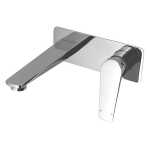 Modern National Cascade Wall Basin/Bath Mixer Chrome