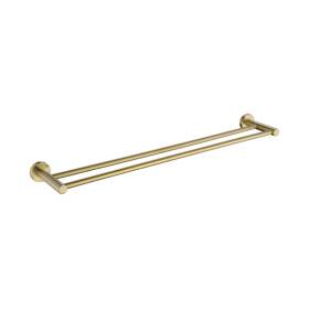 Mirage 600mm Double Towel Rail Brushed Bronze