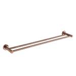 Modern National Mirage 600mm Double Towel Rail Champagne