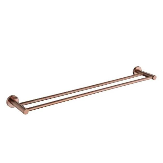 Mirage 600mm Double Towel Rail Champagne