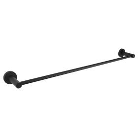 Mirage Single Towel Rail Black 600mm