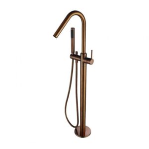 Modern National Freestanding Bath Mixer Champagne