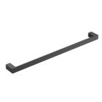 Aquato Single Towel Rail Black 600mm