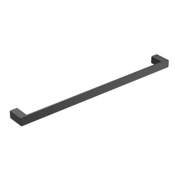 Aquato Single Towel Rail Black 600mm