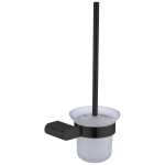 Nero Bianca Toilet Brush Holder Matte Black