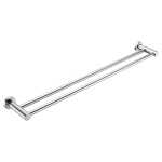 Nero MECCA DOUBLE TOWEL RAIL 600MM Chrome