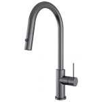 Nero Mecca Pull Out Sink Mixer With Vegie Spray Gun Metal