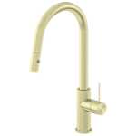 Nero Mecca Pull Out Sink Mixer With Vegie Spray Brushed Gold