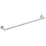 Nero MECCA SINGLE TOWEL RAIL 600MM Brushed Nickel