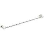 Nero Mecca Single Towel Rail 800mm Brushed Nickel