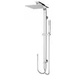 Nero Rain Square Shower Set Double Hose Chrome