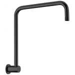 Nero Dolce Round Swivel Shower Arm Matte Black