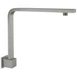 Nero Square Swivel Shower Arm 350mm Gun Metal Grey