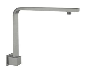 Nero Square Swivel Shower Arm 350mm Gun Metal Grey