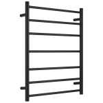 Nero 7 Bar Non Heated Black Towel Ladder