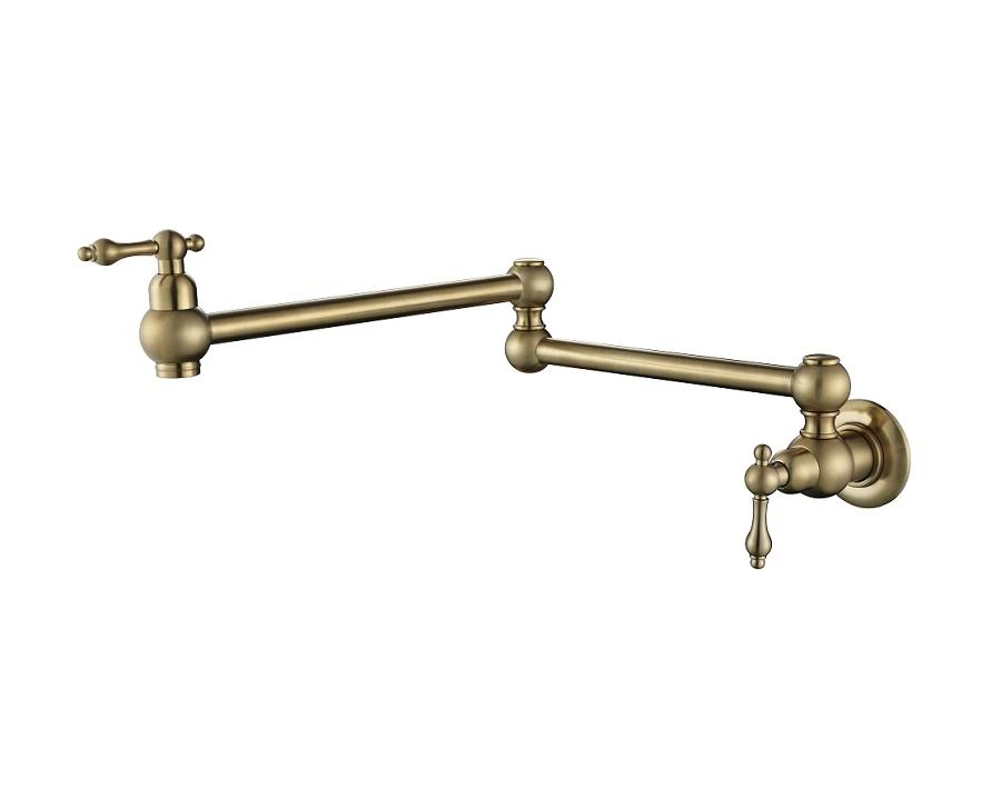 Modern National Bordeaux Cold Water Kitchen Pot Filler Brushed Bronze