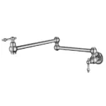 Modern National Bordeaux Cold Water Kitchen Pot Filler Chrome