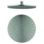 Nero Round Shower Head 250mm Gun Metal Grey