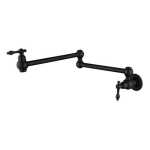 Modern National Bordeaux Cold Water Kitchen Pot Filler Matte Black