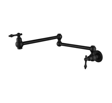 Modern National Bordeaux Cold Water Kitchen Pot Filler Matte Black