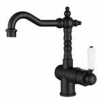 Modern National Bordeaux High Rise Basin Mixer Matte Black