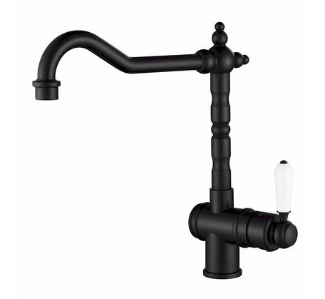 Modern National Bordeaux Kitchen Mixer Matte Black