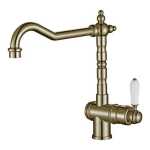 Modern National Bordeaux Kitchen Mixer Brushed Bronze