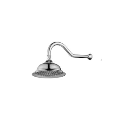 Modern National Bordeaux Shower Arm & Rose Chrome