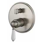 Bordeaux Shower Diverter Mixer Warm Brushed Nickel