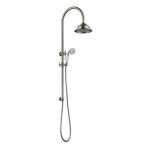 Modern National Bordeaux Twin Shower System Warm Brushed Nickel