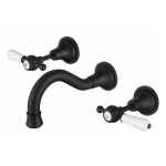 Bordeaux Wall Bath Set Matte Black