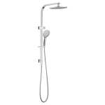 Nero Mecca Bianca Twin Shower Set 2 in 1 Brushed Nickel