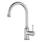 Modern National Montpellier Goose Neck Kitchen Mixer Chrome