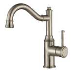 Modern National Montpellier High Rise Basin Mixer Warm Brushed Nickel