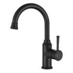 Modern National Montpellier High Rise Goose Neck Basin Mixer Matte Black