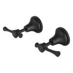 Modern National Montpellier Wall Assemblies 1/4 Turn Black