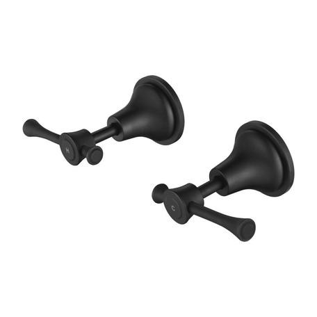 Modern National Montpellier Wall Assemblies 1/4 Turn Black