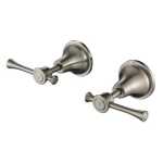 Modern National Montpellier Wall Assemblies 1/4 Turn Warm Brushed Nickel