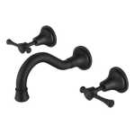 Montpellier Wall Bath Set Black