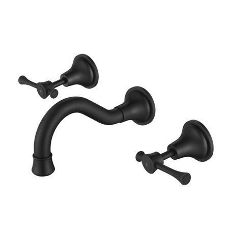 Montpellier Wall Bath Set Black